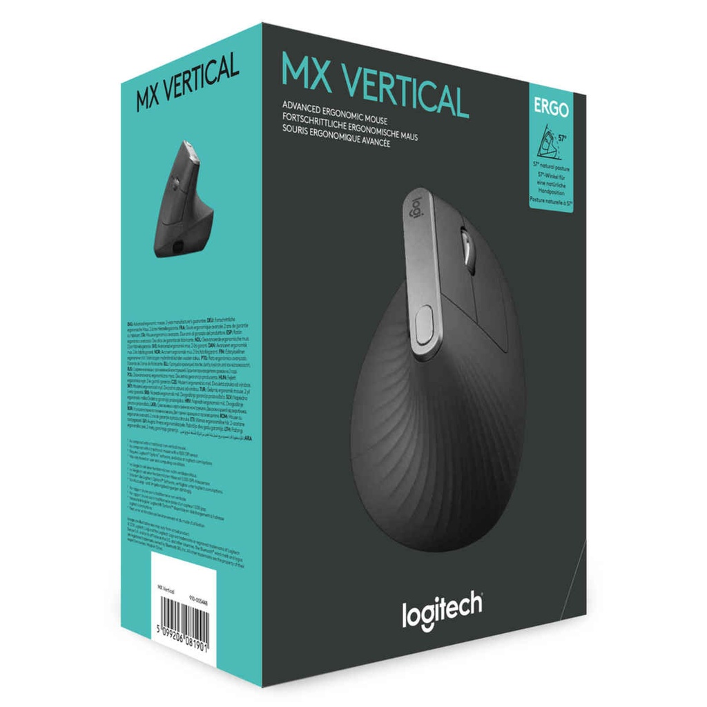 MOUSE LOGITECH MX VERTICAL WIRELESS/BT BLACK